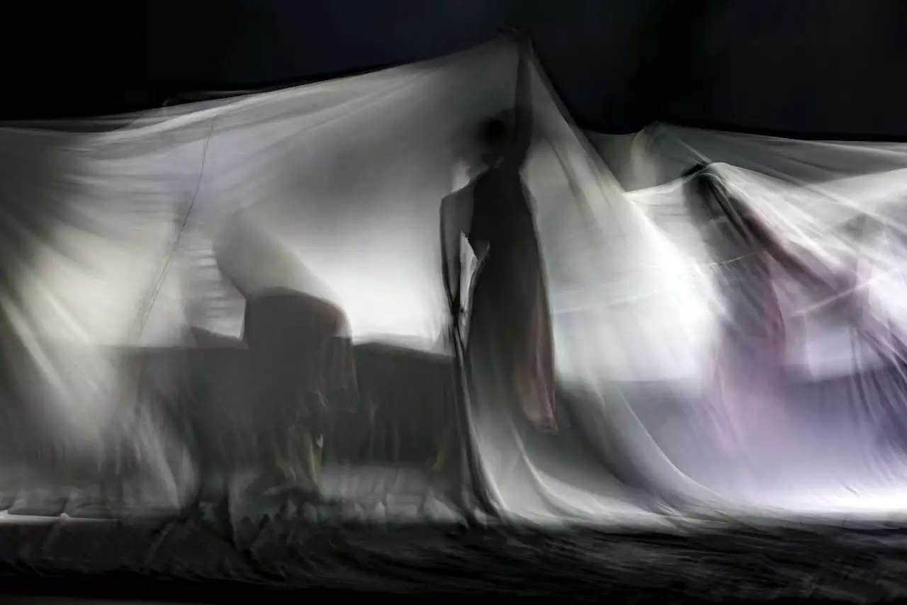 Silhouette of person on stage
